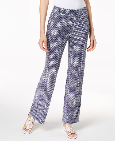 Printed Wide-Leg Pants
